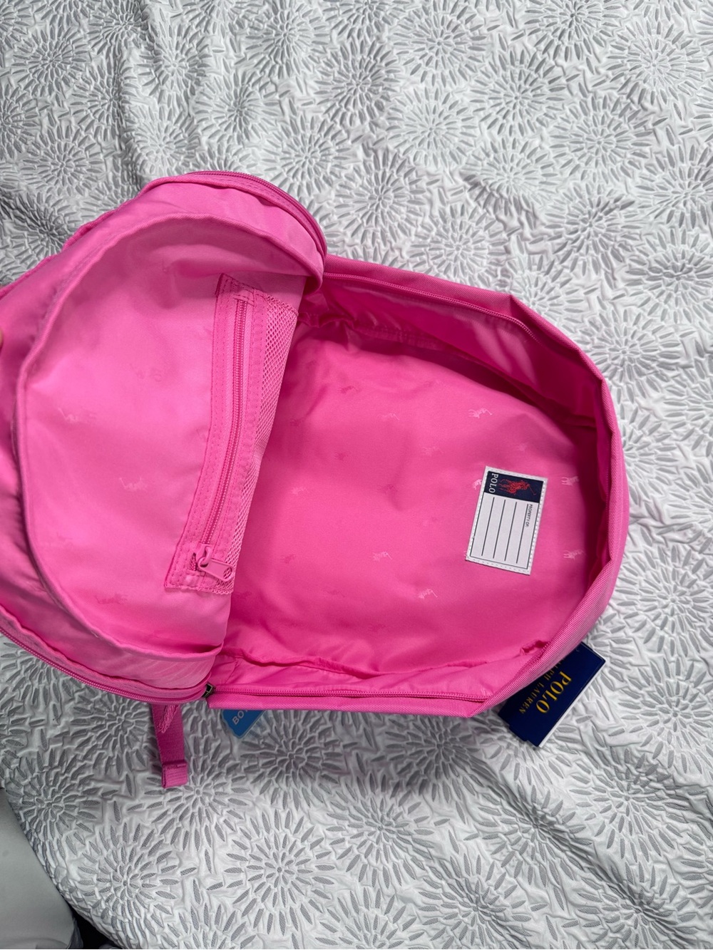 Polo Ralph Lauren Polo Bear Backpack Baja Pink New - Picture 4 of 8